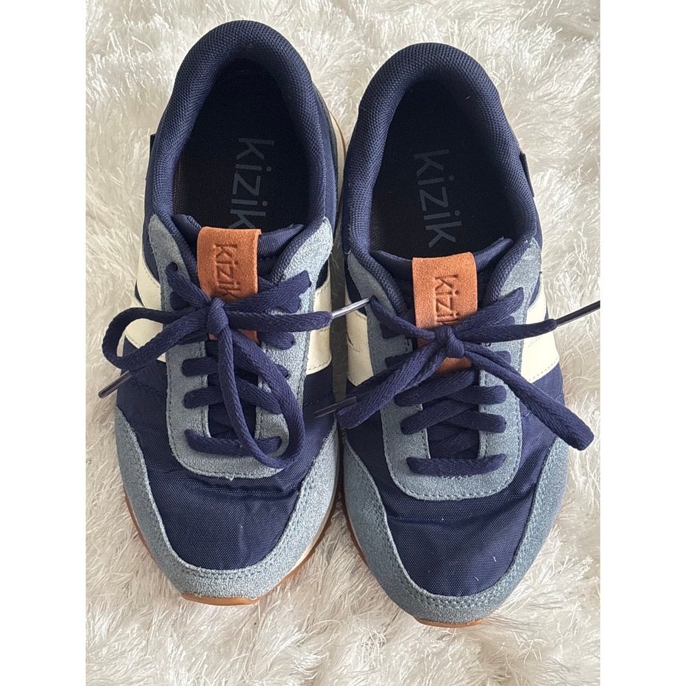 Kizik Unisex Milan Naval Academy Sneakers Navy Blue Womens Size 6 Athleisure